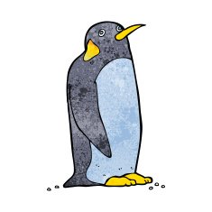 Cartoon penguin N120
