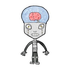 cartoonw weird robot N4