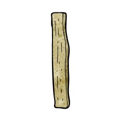 Cartoon Wood Post N14