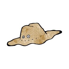 cartoon old australian hat N13