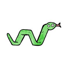 funny cartoon snake N88