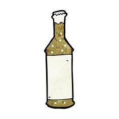 Cartoon Beer Bottle N18