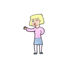 cartoon woman explaining N65