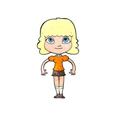 Cartoon Girl N76