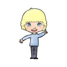 cartoon woman with idea N331