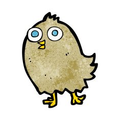 cartoon happy bird N45