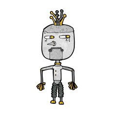 Cartoon Robot N376