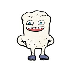 cartoon happy tooth N57