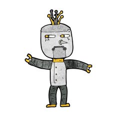 Cartoon Robot N377