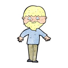 cartoon happy man N612