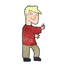 cartoon happy man N617