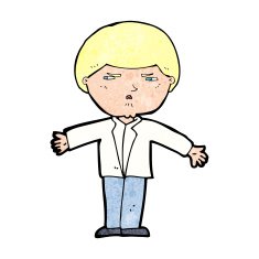 cartoon annoyed man N103