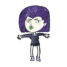 Cartoon Vampire Girl N304