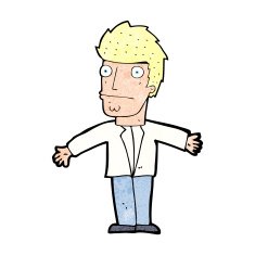 cartoon confused man N73