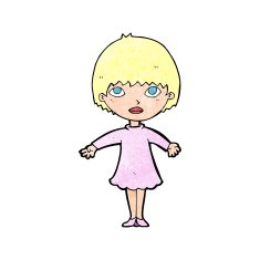cartoon woman in dress N50