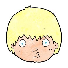 cartoon curious boy N50