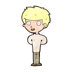cartoon happy boy N323