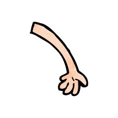 cartoon arm N206