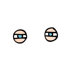 cartoon narrowed eyes N13