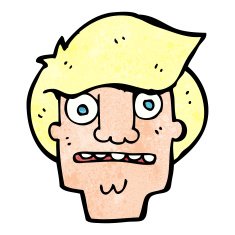 cartoon shocked face N25