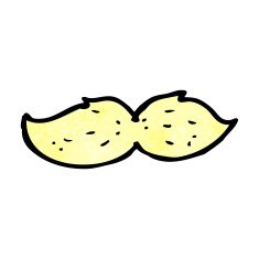 Cartoon Mustache N50