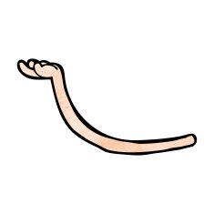 cartoon arm gesture N11