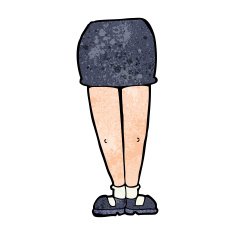 cartoon female legs N60
