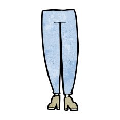 cartoon female legs N61