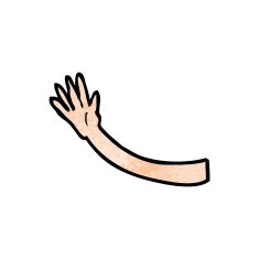 cartoon arm gesture N14