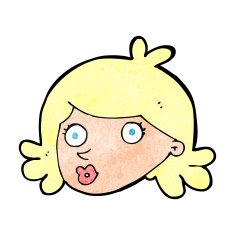 cartoon pretty face N12