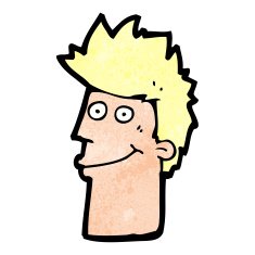 cartoon happy man N625