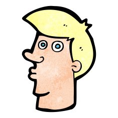 cartoon confused man N74