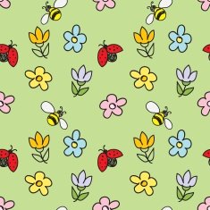 Spring Nature Seamless Pattern