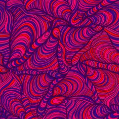 colorful seamless abstract hand-drawn pattern waves background