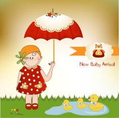 Baby arrival card N12
