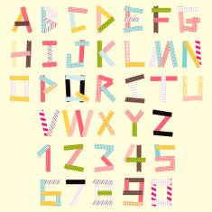 masking tape alphabet