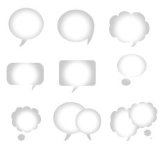 bubble speech themes idea design N11