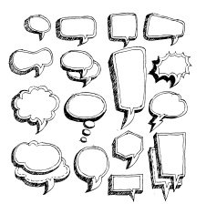 bubble speech themes idea design N19