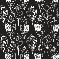 Leaves Abstract Seamless Pattern