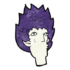 cartoon vampire face N49