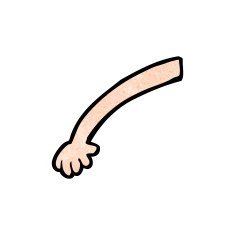 cartoon arm N209