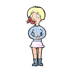 cartoon woman with snake tongue N24