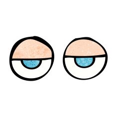 Cartoon Eyes N160