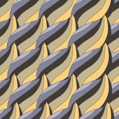 Seamless vector pattern with abstract colorful waves
