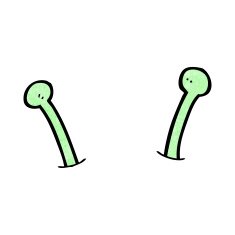 cartoon alien antennae N25