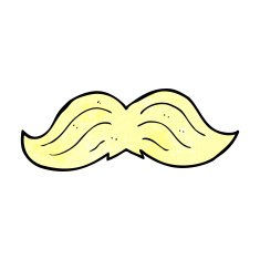 Cartoon Mustache N51