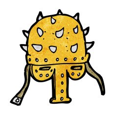 cartoon spiked helmet N13
