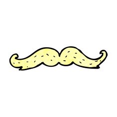 Cartoon Mustache N52