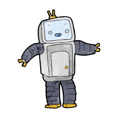 Cartoon Robot N378