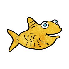 cartoon happy fish N28